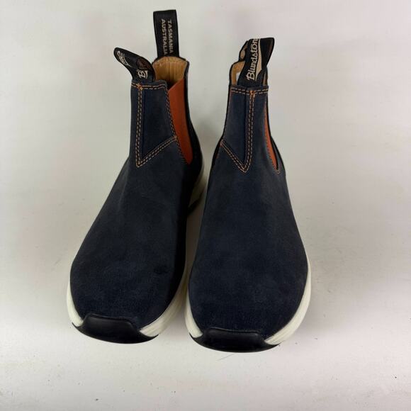 Blundstone Chelsea Boot Women's 9.5 Navy Suede Round Toe Pull-On Ankle 2147 - Picture 4 of 9